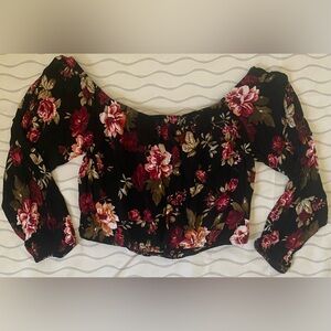 Ambiance Black Floral Blouse